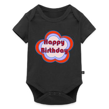 HAPPY BIRTHDAY. HAPPY BIRTHDAY. ANNIVERSARY. - Baby Premium short-sleeve bodysuit - black - Front