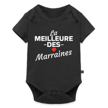 La Meilleure des Marraines - Body à manches courtes Premium Bébé - noir - Devant