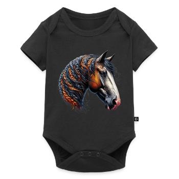 Cheval - Body à manches courtes Premium Bébé - noir - Devant