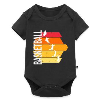 Basketball - Baby Premium Kurzarmbody - Schwarz - Vorne