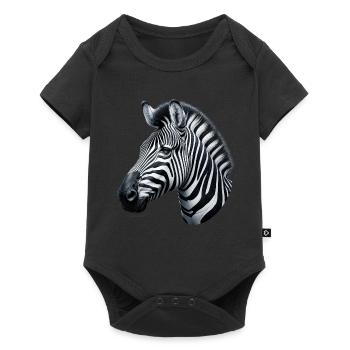 Zèbre - Body à manches courtes Premium Bébé - noir - Devant