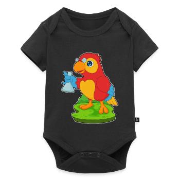 Chimie du tube à essai Parrot Teacher - Body à manches courtes Premium Bébé - noir - Devant