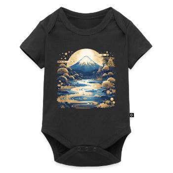 Mount Fuji - Baby Premium short-sleeve bodysuit - black - Front