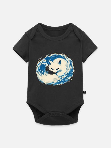 Polarfuchs - Baby Premium Kurzarmbody - Schwarz
