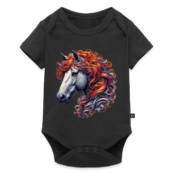 Cheval - Body à manches courtes Premium Bébé - noir - Devant