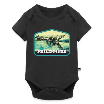 Authentic Fishing in the Philippines - Baby Premium short-sleeve bodysuit - black - Front