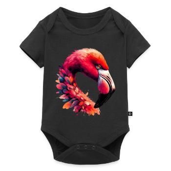 Flamant - Body à manches courtes Premium Bébé - noir - Devant