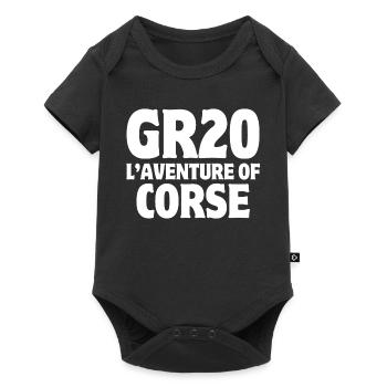 Corsica, island of beauty, Corsican pride - Baby Premium short-sleeve bodysuit - black - Front