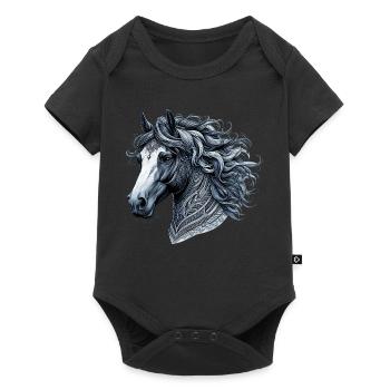 Cheval - Body à manches courtes Premium Bébé - noir - Devant