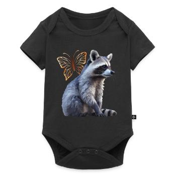 Raton laveur - Body à manches courtes Premium Bébé - noir - Devant