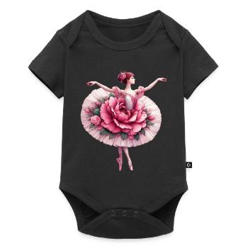 Danseuse de ballet avec tutu - Body à manches courtes Premium Bébé - noir - Devant