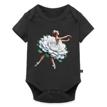 Danseuse de ballet avec tutu - Body à manches courtes Premium Bébé - noir - Devant