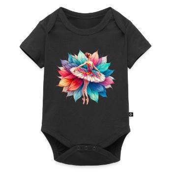 Danseuse de ballet avec tutu - Body à manches courtes Premium Bébé - noir - Devant