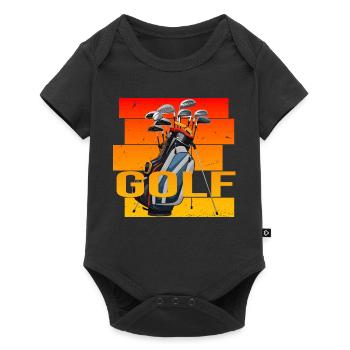 Golfsport - Baby Premium Kurzarmbody - Schwarz - Vorne