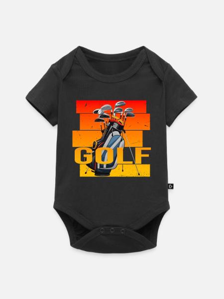 Golfsport - Baby Premium Kurzarmbody - Schwarz