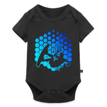 Kiten Kitesurfen Kitesurfing Kite Kitesurf - Baby Premium short-sleeve bodysuit - black - Front