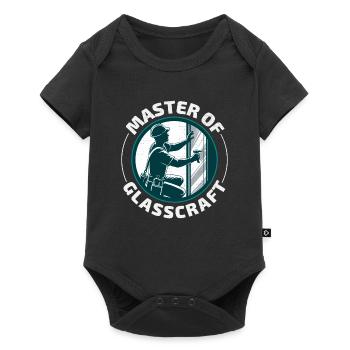 Glazier Window Glass Fitting Fitter Glasswork - Baby Premium short-sleeve bodysuit - black - Front