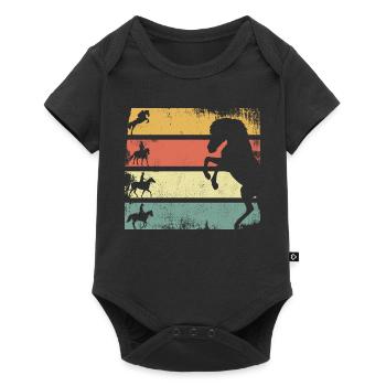 Équitation - Body à manches courtes Premium Bébé - noir - Devant