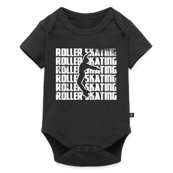 Patinage artistique à roulettes - Body à manches courtes Premium Bébé - noir - Devant