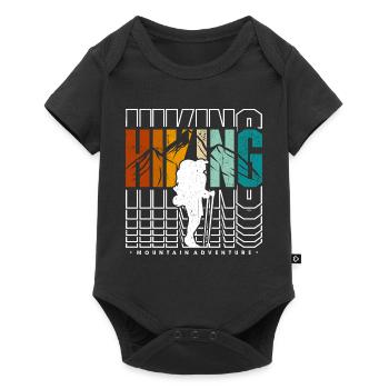 Hiking Mountain Adventure - Baby Premium short-sleeve bodysuit - black - Front