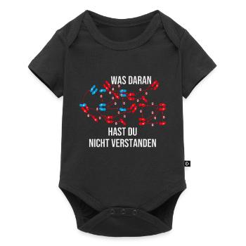 Was daran hast du nicht verstanden - Baby Premium Kurzarmbody - Schwarz - Vorne