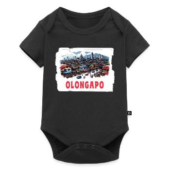 Olongapo City Philippines Vacation Skyline - Baby Premium short-sleeve bodysuit - black - Front
