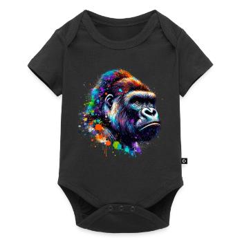 Gorille - Body à manches courtes Premium Bébé - noir - Devant