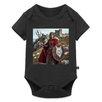 Viking Warrior - Baby Premium short-sleeve bodysuit - black - Front