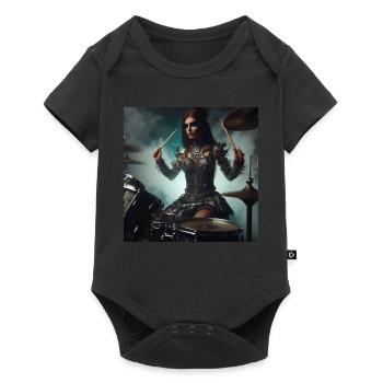 Batteuse - Body à manches courtes Premium Bébé - noir - Devant