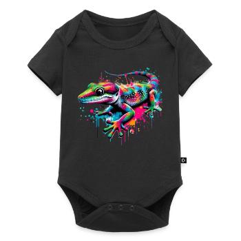Gecko - Baby Premium short-sleeve bodysuit - black - Front