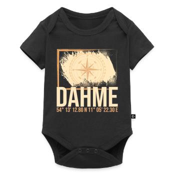 Dahme Koordinaten - Baby Premium Kurzarmbody - Schwarz - Vorne
