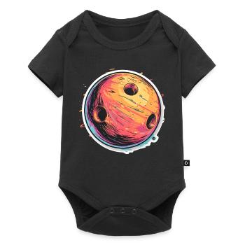 Bowling Ball Cartoon Look - Baby Premium short-sleeve bodysuit - black - Front