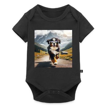 Bouvier bernois - Body à manches courtes Premium Bébé - noir - Devant