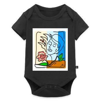 EC Woman I Flowers I GiftI Mother's Day I Women's Day - Baby Premium short-sleeve bodysuit - black - Front