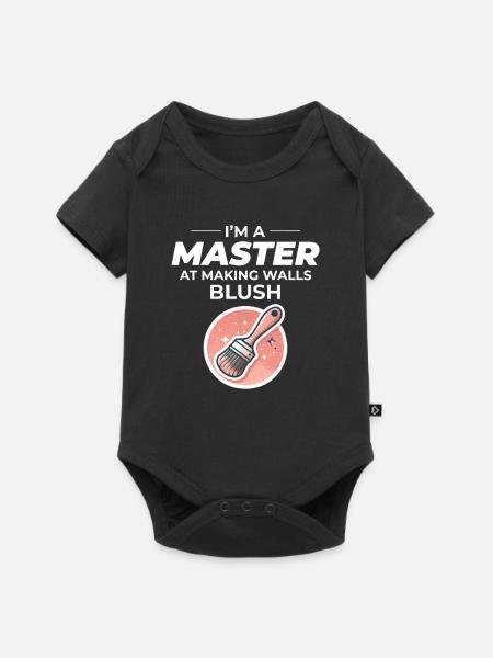 Hausmaler Wandmalerei Innenarchitekt - Baby Premium Kurzarmbody - Schwarz