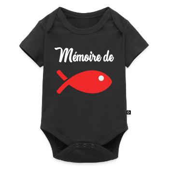 FISH. MEMORY. HUMOR. SARDINE. APRIL FOOL - Baby Premium short-sleeve bodysuit - black - Front