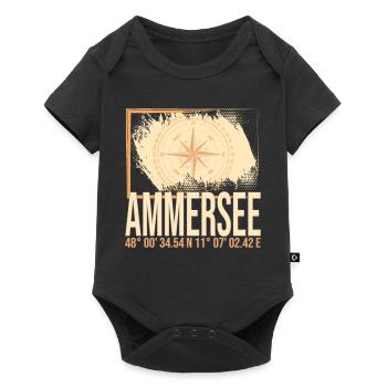 Ammersee Koordinaten - Baby Premium Kurzarmbody - Schwarz - Vorne