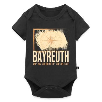 Bayreuth Koordinaten - Baby Premium Kurzarmbody - Schwarz - Vorne