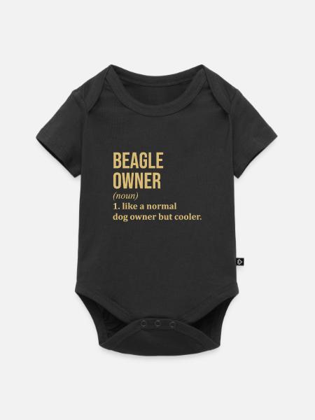 Beagle Beagle Beagle - Baby Premium Kurzarmbody - Schwarz