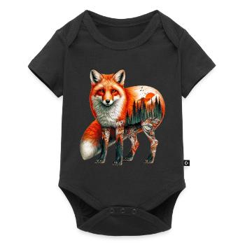 Renard - Body à manches courtes Premium Bébé - noir - Devant