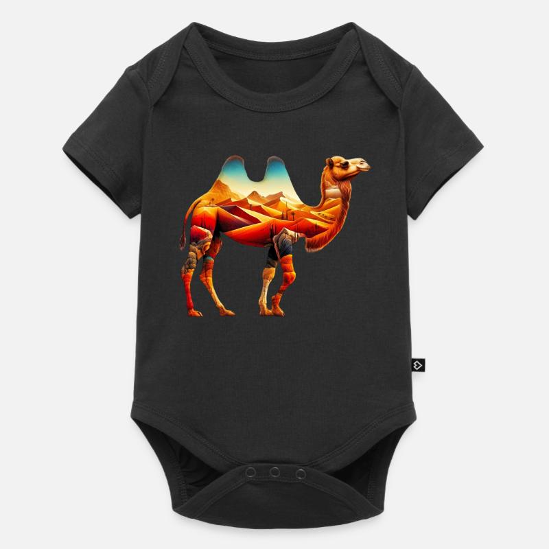 Chameau - Body à manches courtes Premium Bébé - noir