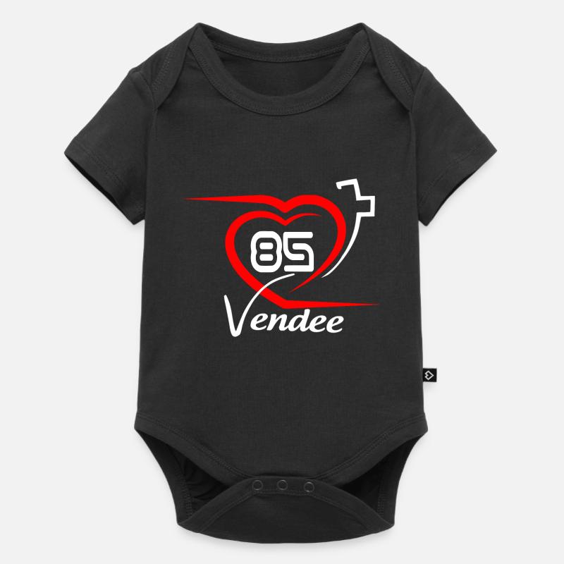 Vendée - Body à manches courtes Premium Bébé - noir