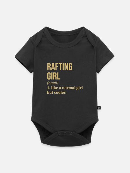Rafting Rafting Rafting - Baby Premium Kurzarmbody - Schwarz