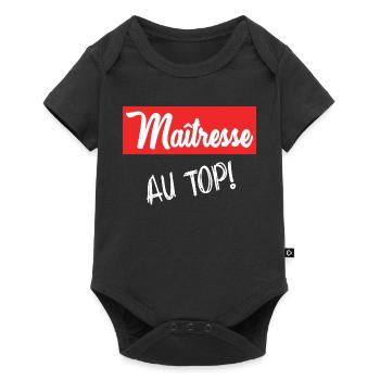MISTRESS. THANK YOU. THANK YOU MISTRESS - Baby Premium short-sleeve bodysuit - black - Front