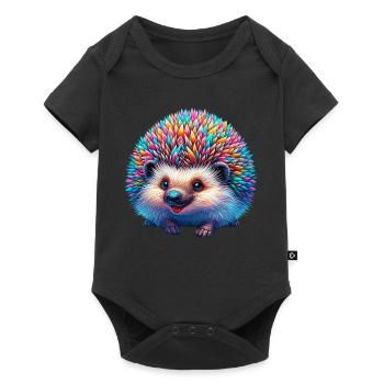 Hedgehog - Baby Premium short-sleeve bodysuit - black - Front