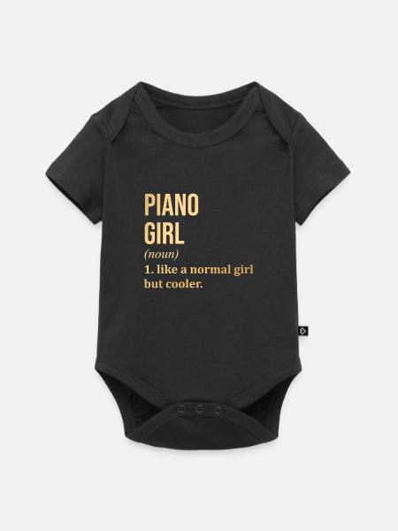Piano Piano Piano - Baby Premium short-sleeve bodysuit - black