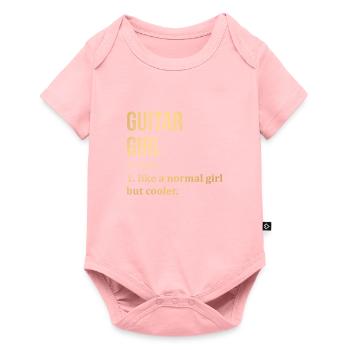 guitare - Body à manches courtes Premium Bébé - rose - Devant