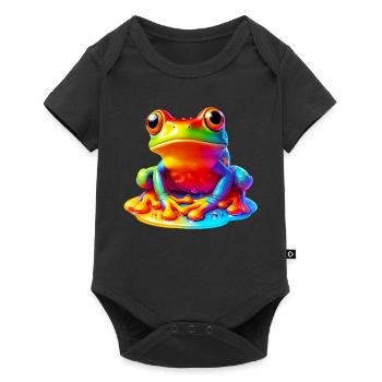 Grenouille - Body à manches courtes Premium Bébé - noir - Devant