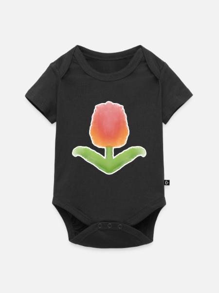 Tulpe! - Baby Premium Kurzarmbody - Schwarz