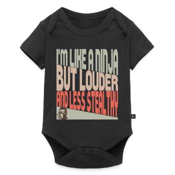 Comme un ninja - Body à manches courtes Premium Bébé - noir - Devant